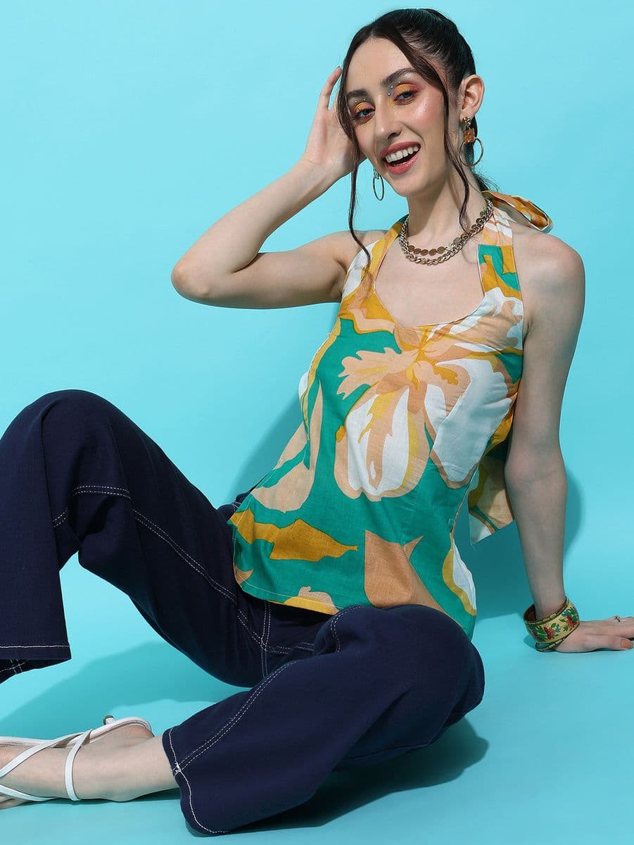 Candy Bagh Halter Neck Top thumbnail 4