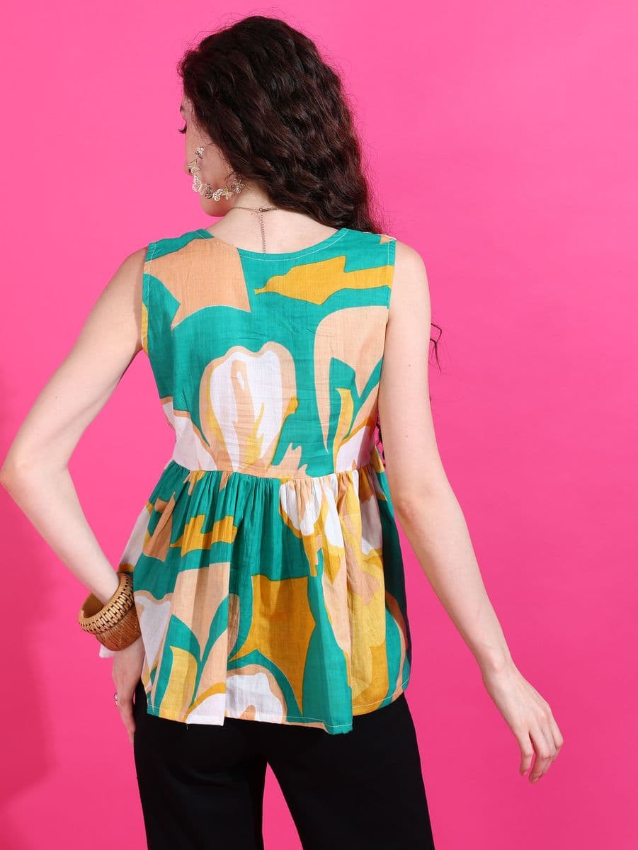 Candy Bagh Peplum Top thumbnail 3
