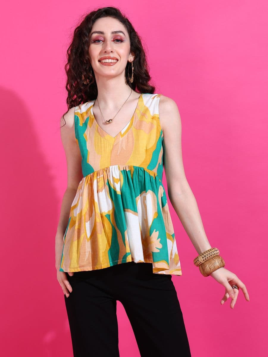 Candy Bagh Peplum Top thumbnail 4