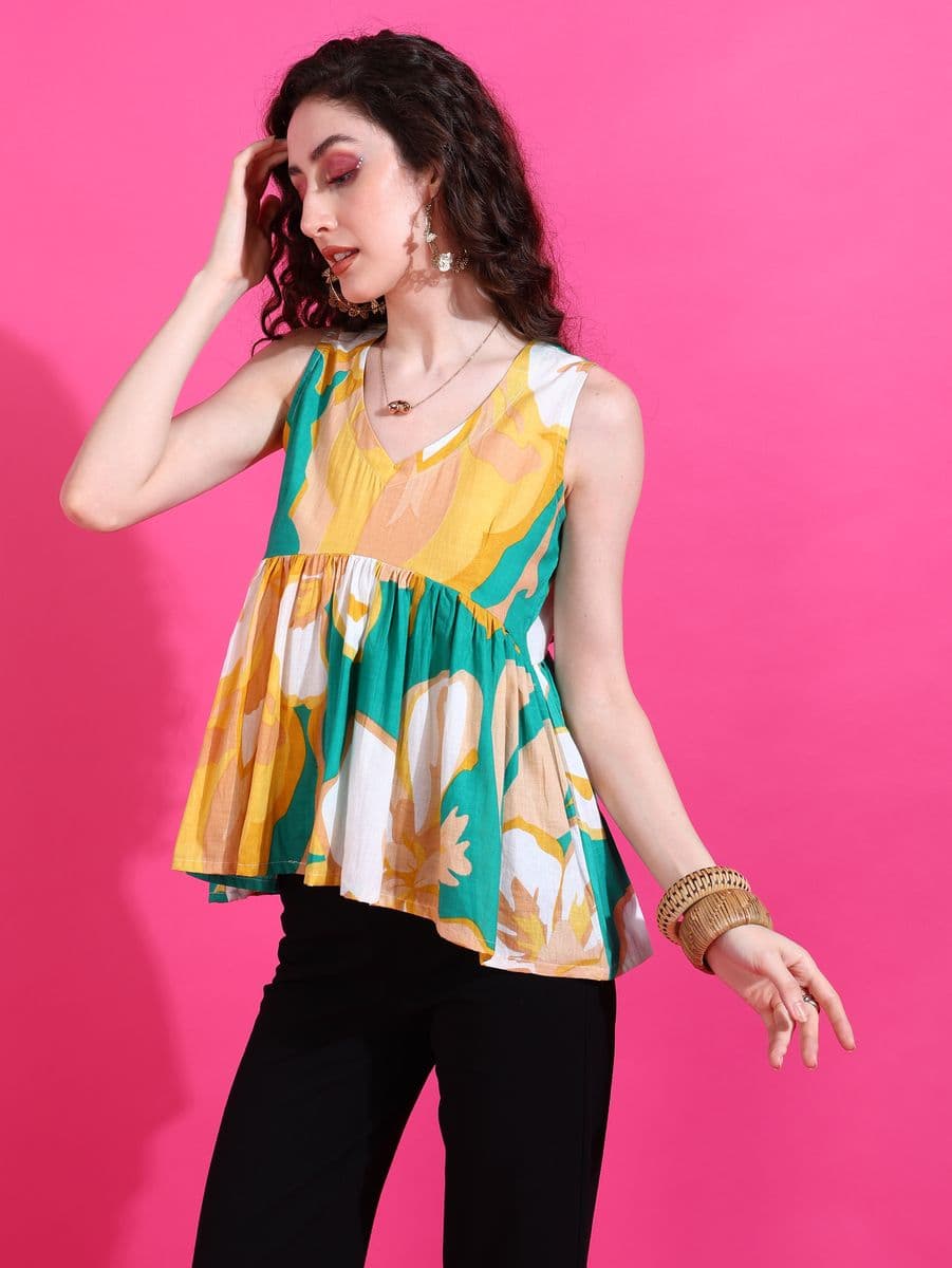 Candy Bagh Peplum Top thumbnail 5