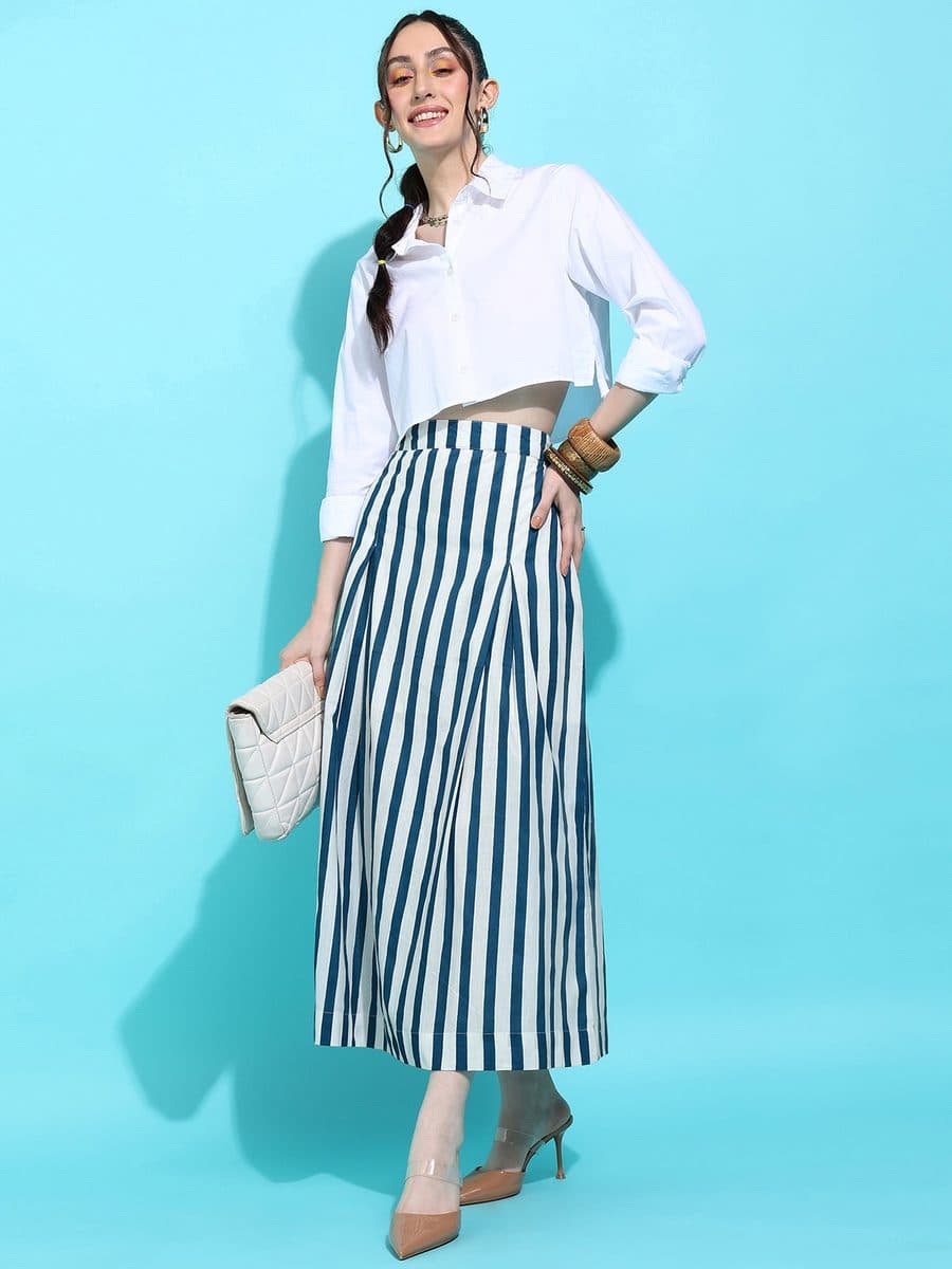 Dastan-e-Lakeer Blue Co-ord Skirt