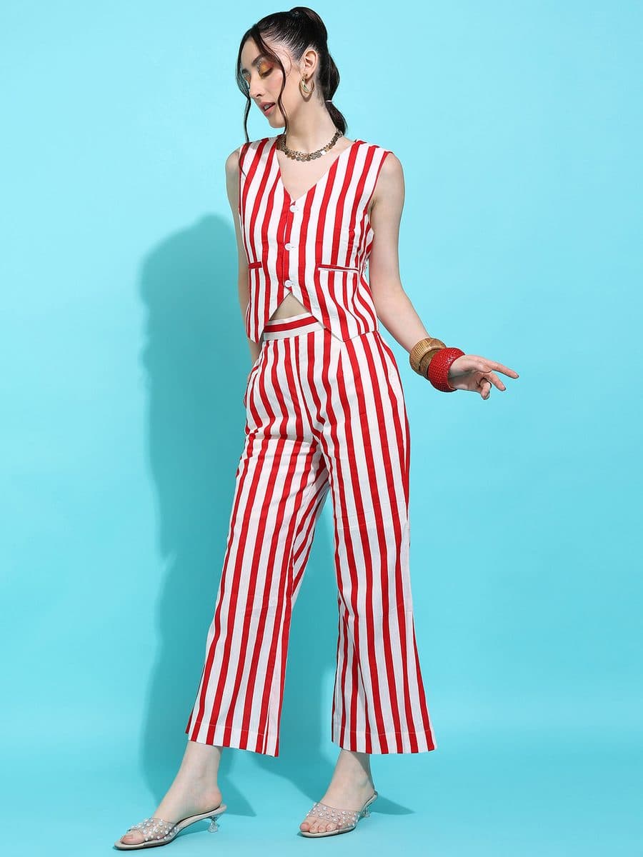 Dastan-e-Lakeer Red Co-ord Pants