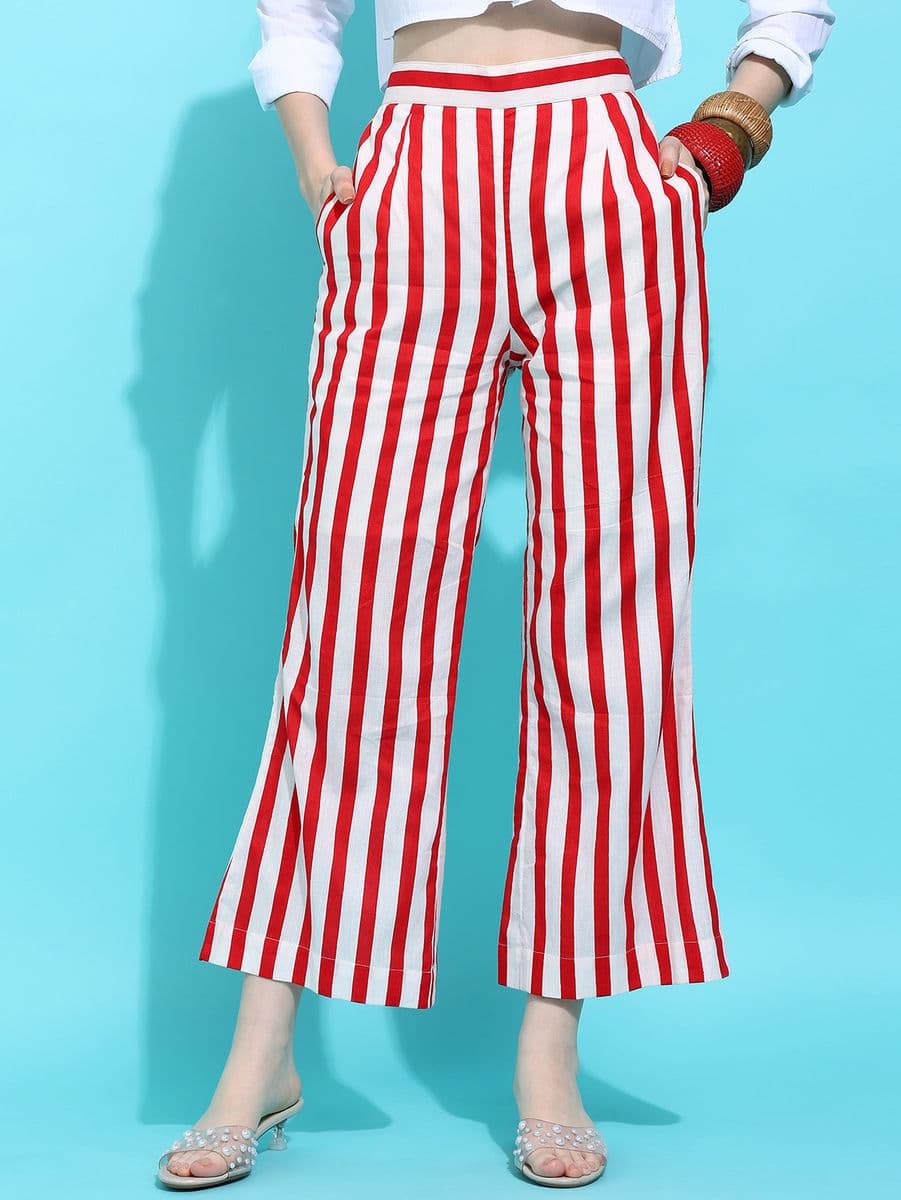 Dastan-e-Lakeer Red Co-ord Pants thumbnail 4