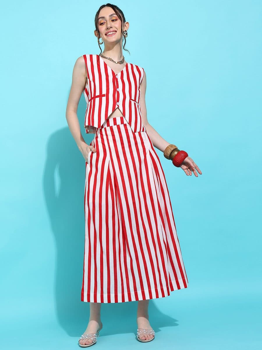 Dastan-e-Lakeer Red Co-ord Skirt