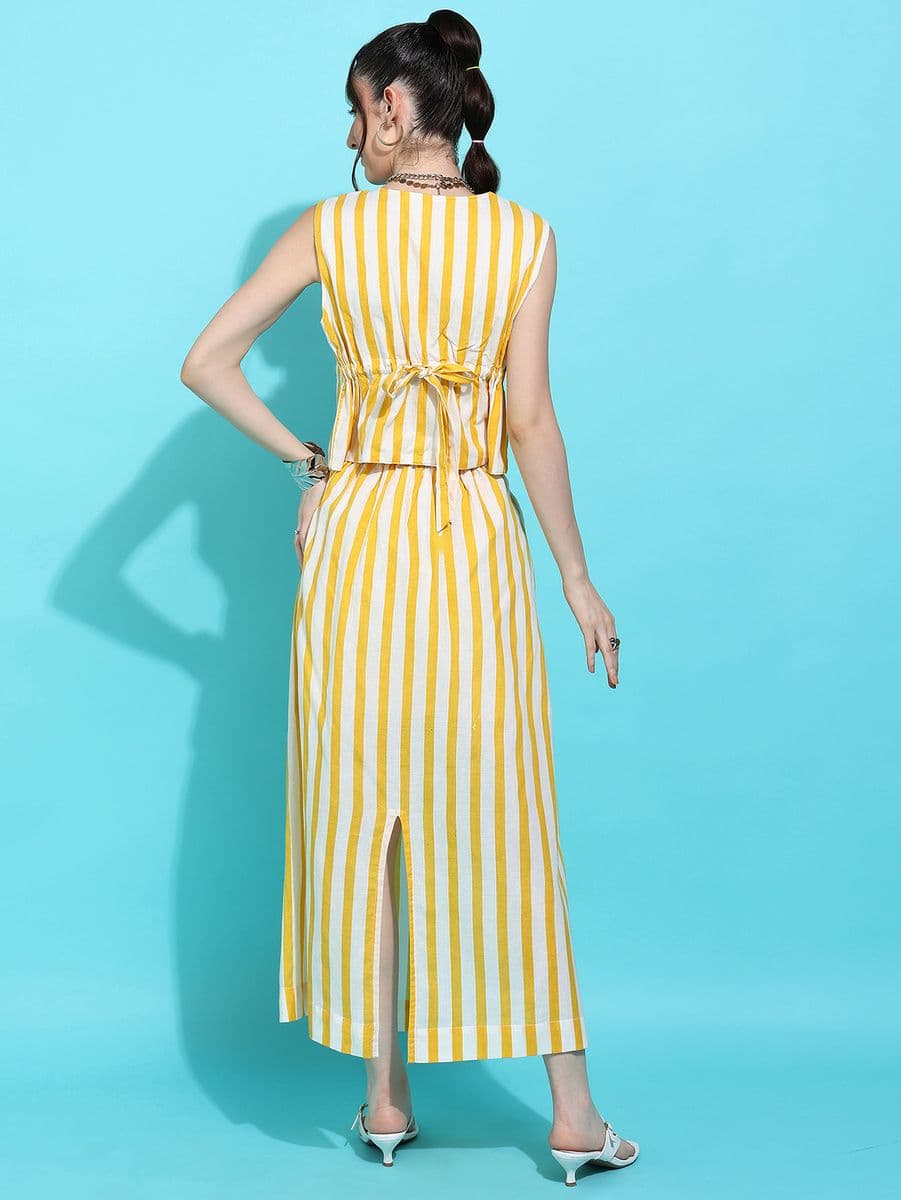 Dastan-e-Lakeer Yellow Co-ord Skirt thumbnail 3
