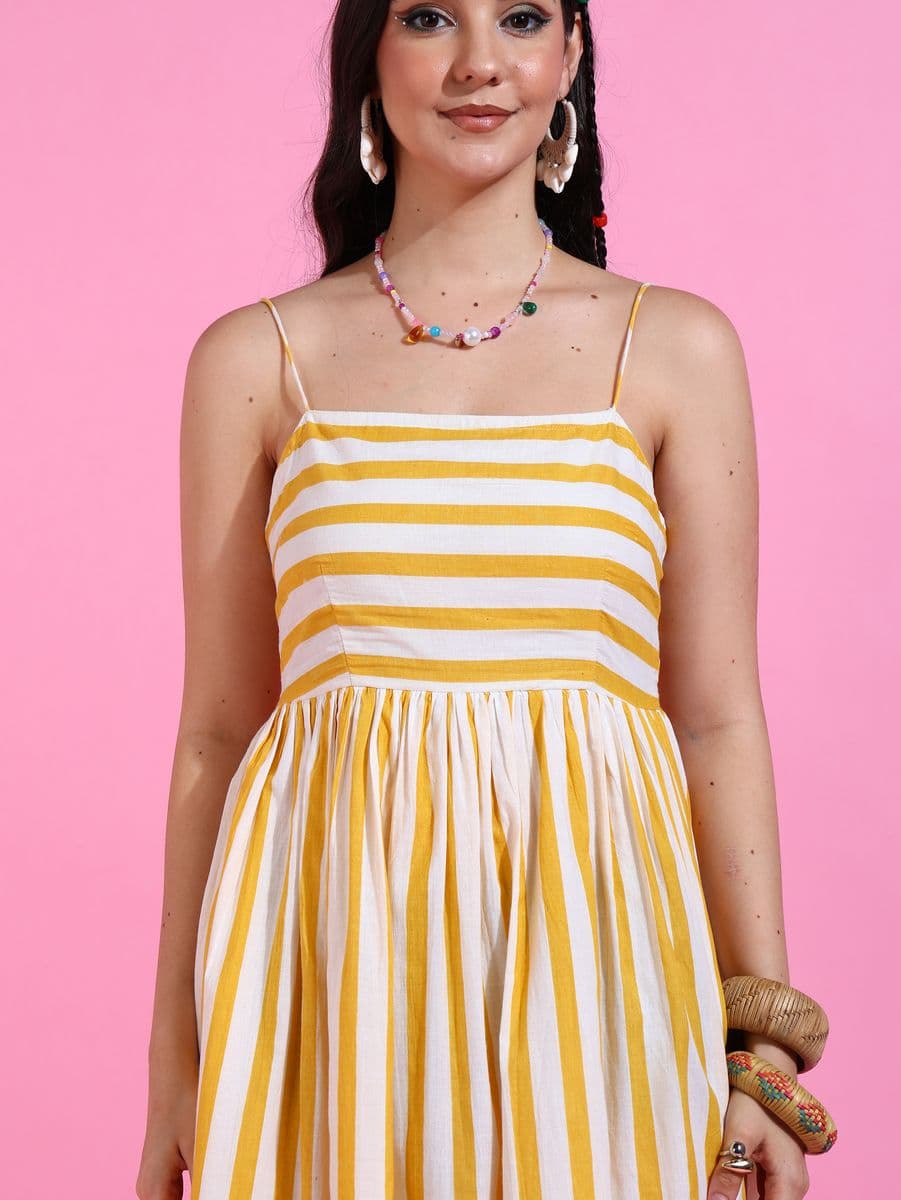 Dastan-e-Lakeer Yellow Midi Dress thumbnail 5