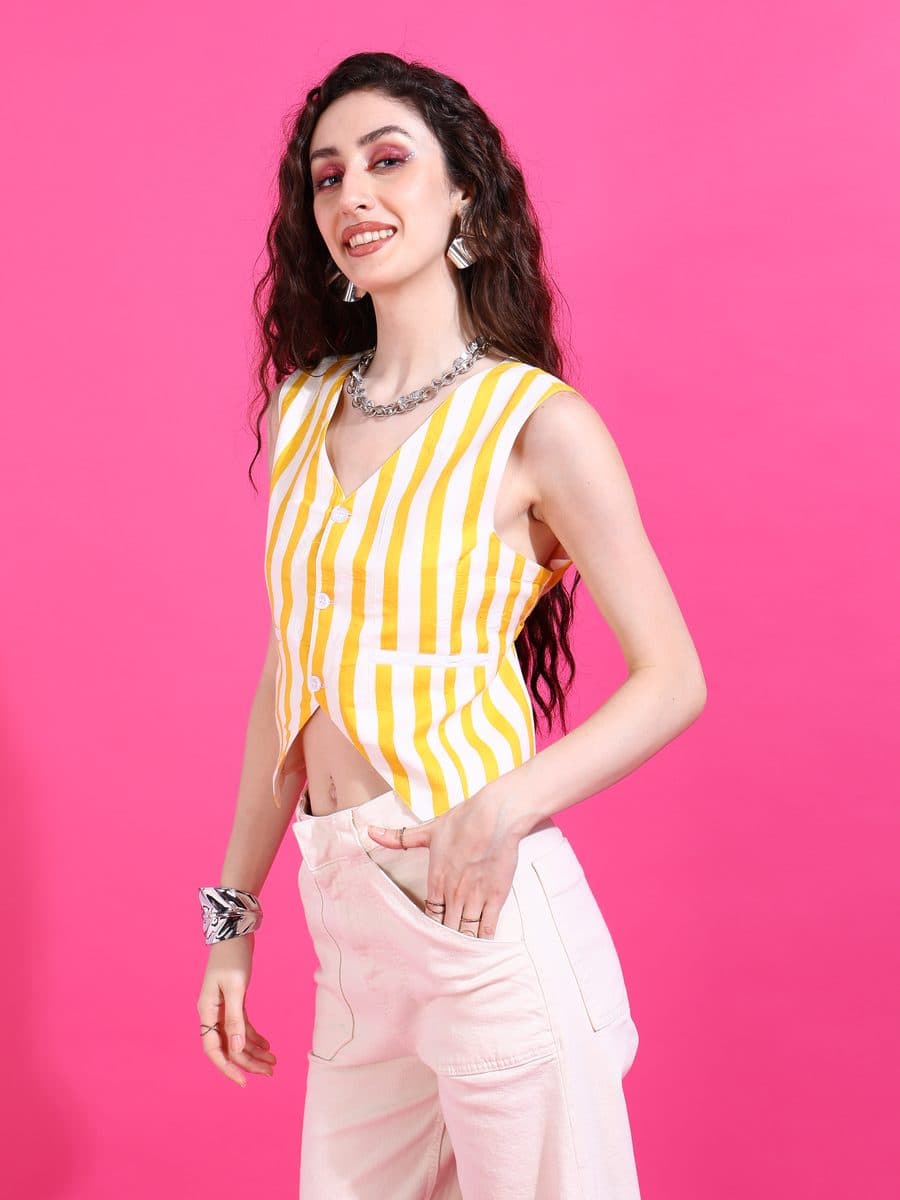 Dastan-e-Lakeer Yellow Waistcoat