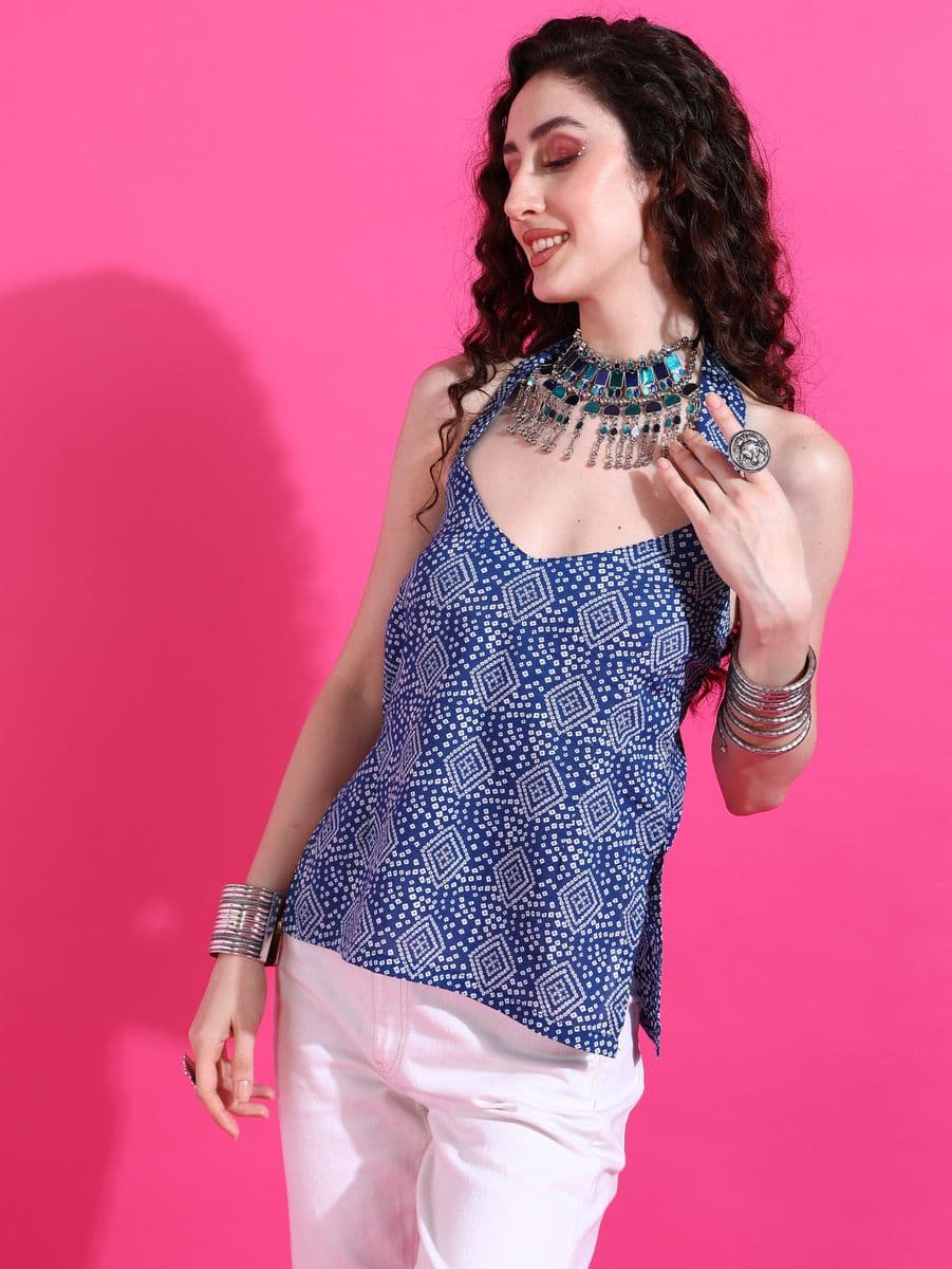 Dot Rani Halter Neck Top thumbnail 3