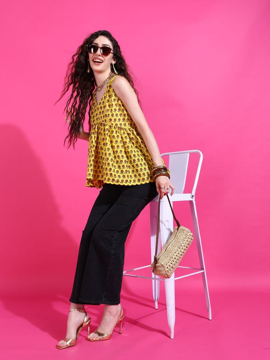 Genda-Gul Peplum Top thumbnail 3