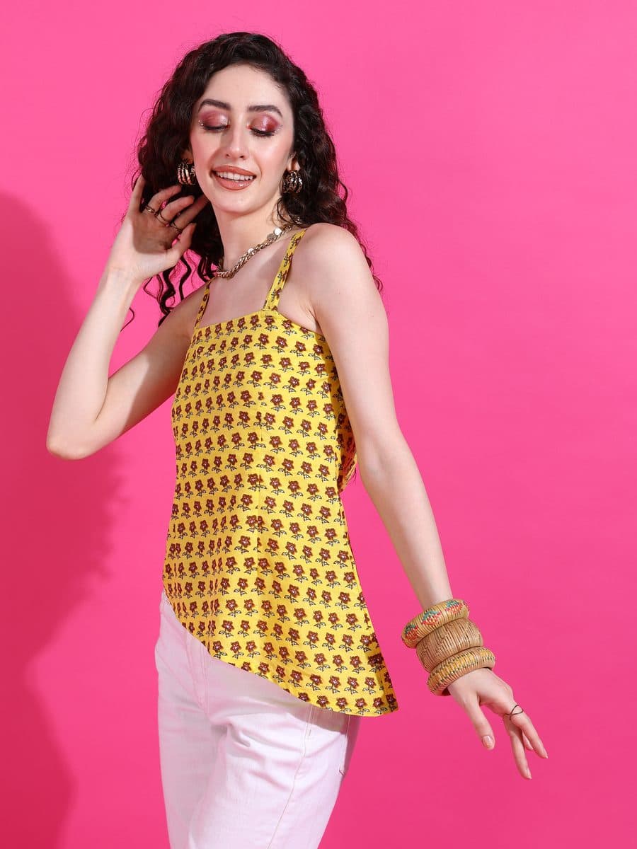 Genda-Gul Strappy Asymmetric Top
