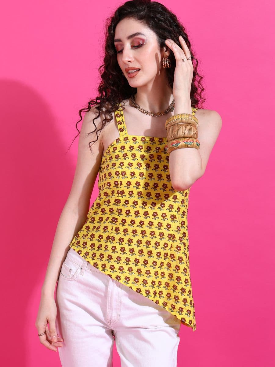 Genda-Gul Strappy Asymmetric Top thumbnail 4