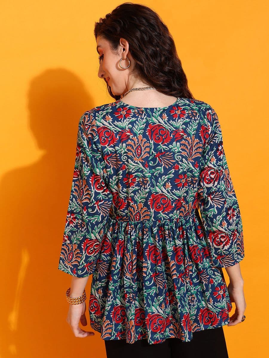 Gulmohar Peplum Top thumbnail 5