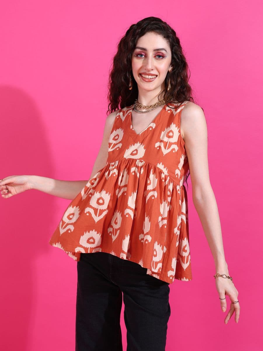 Kesar Bagh Peplum Top thumbnail 5