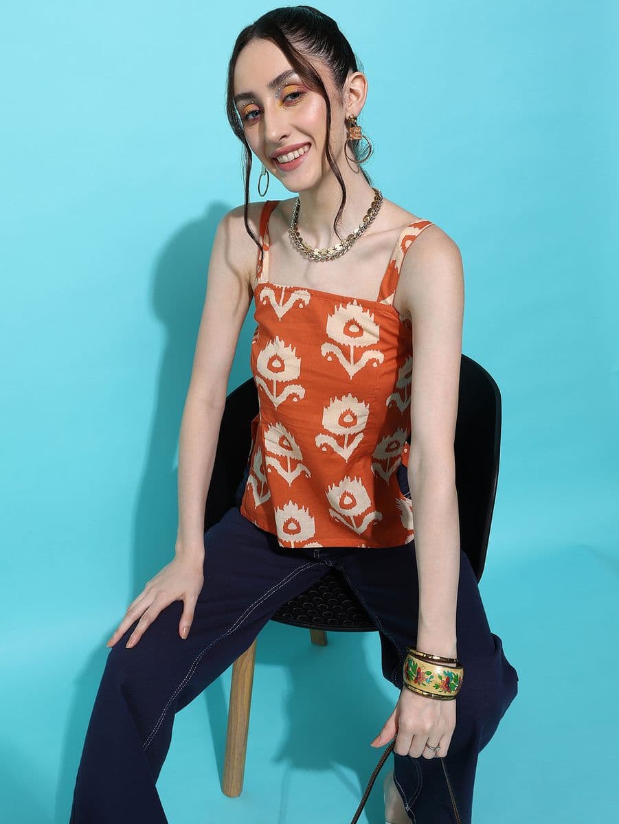 Kesar Bagh Strappy Top thumbnail 3