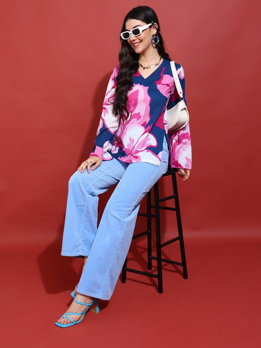 Phoolwati Bell Sleeve Top