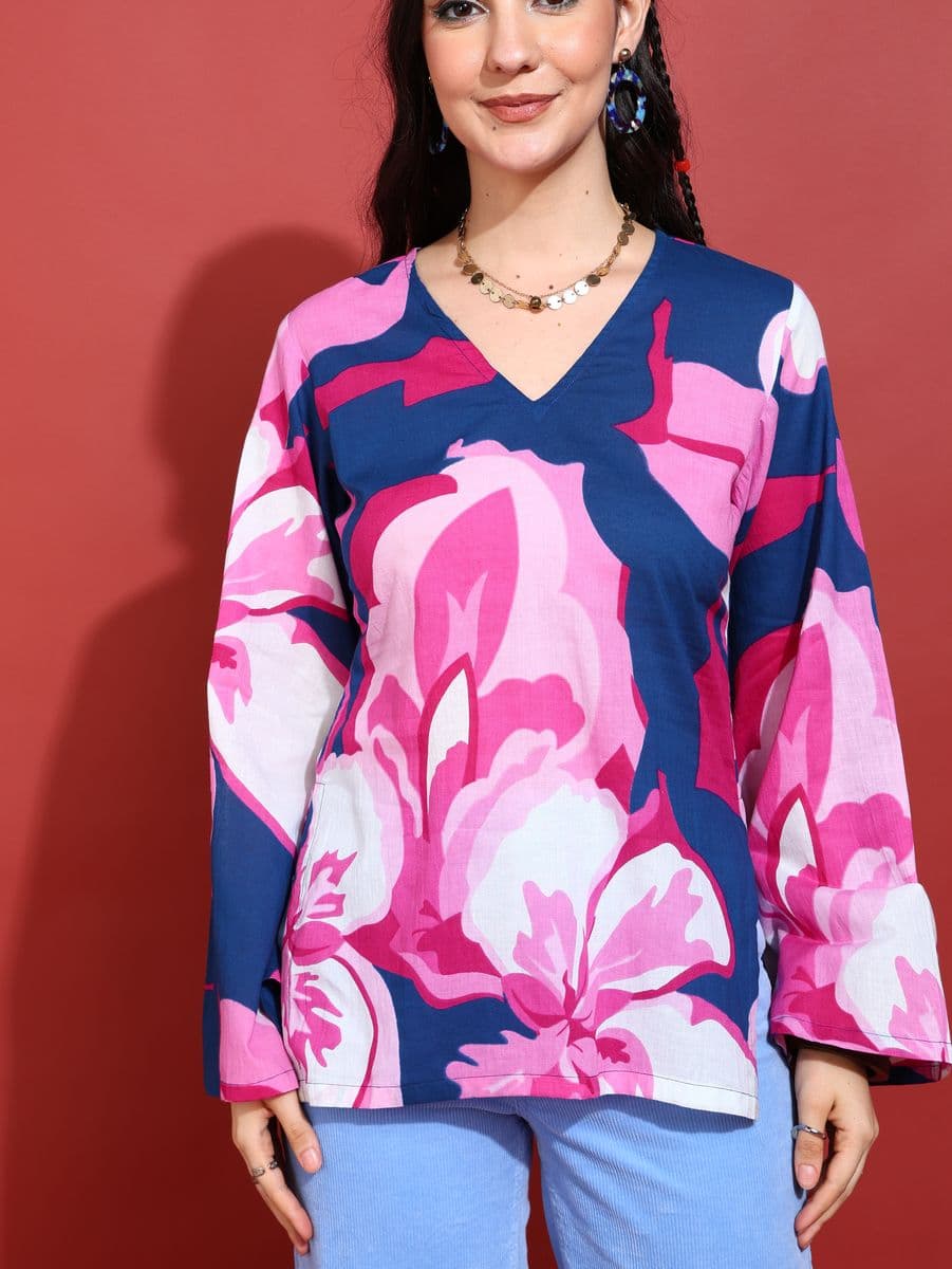 Phoolwati Bell Sleeve Top thumbnail 4