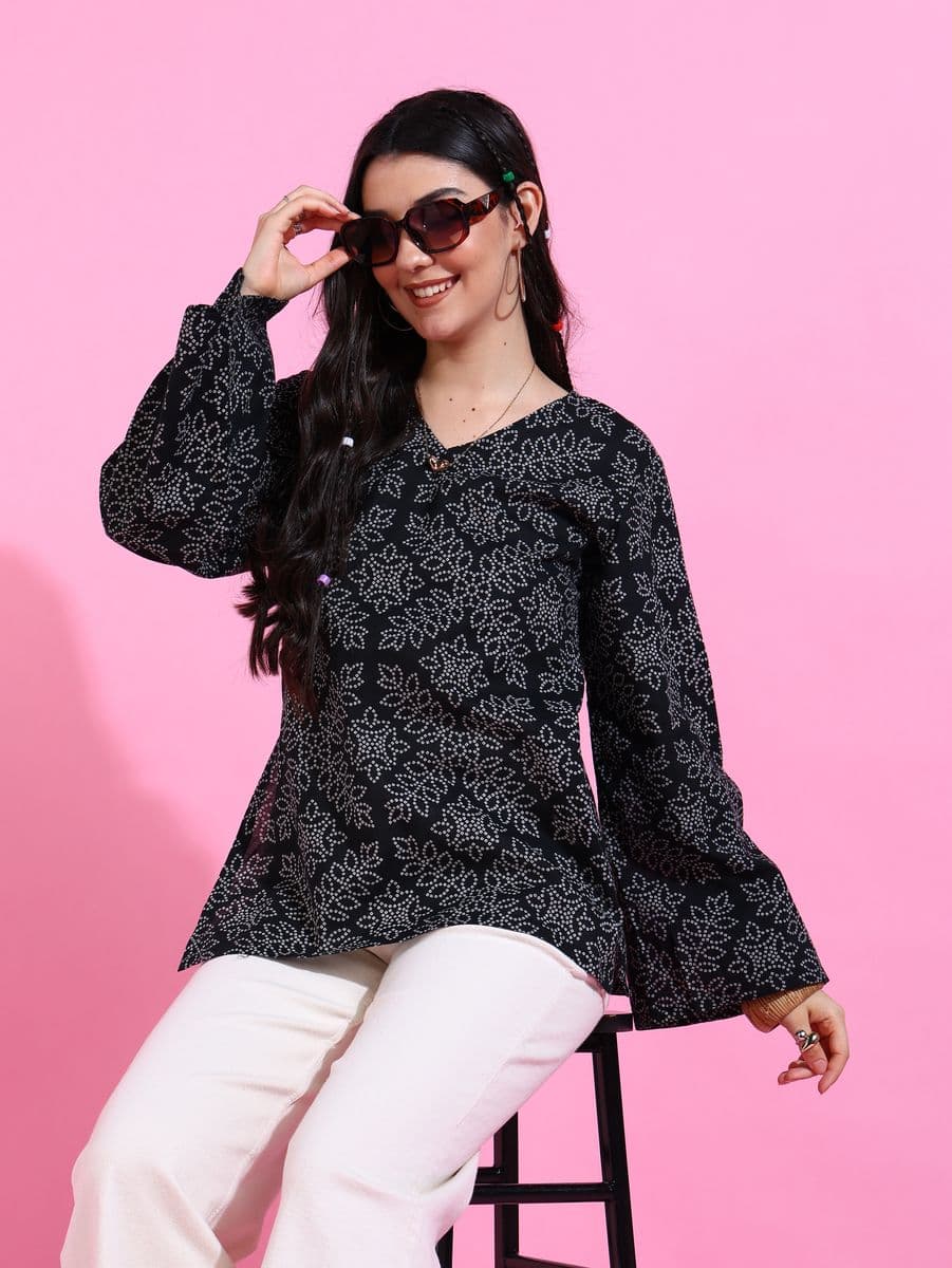 Ratrani Bell Sleeve Top thumbnail 3