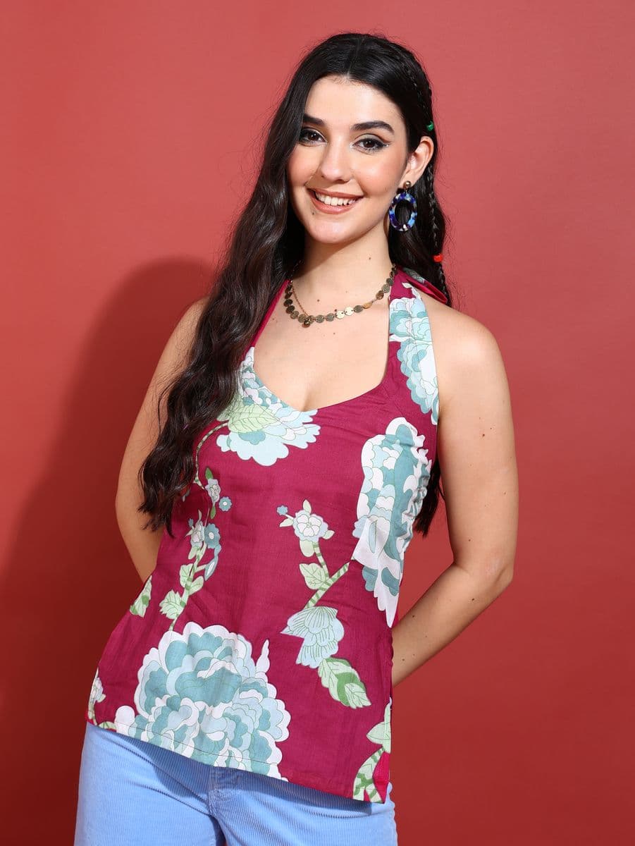 Rubira Halter Neck Top thumbnail 3