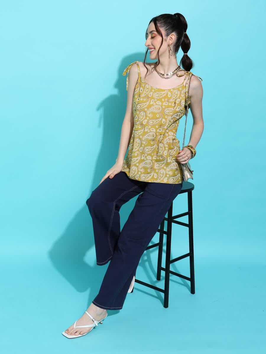Sunhari Tie Strappy Kurti