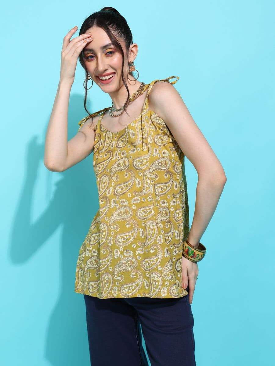 Sunhari Tie Strappy Kurti thumbnail 3